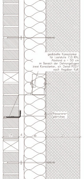 brick cladding detail